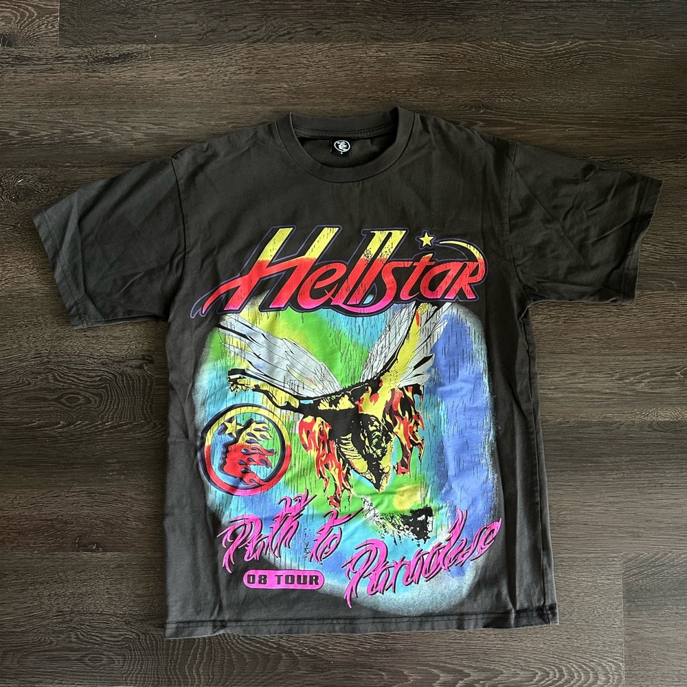 Hollister Gray and Blue Short Sleeve Tee